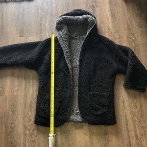 Reversible teddy bear jacket